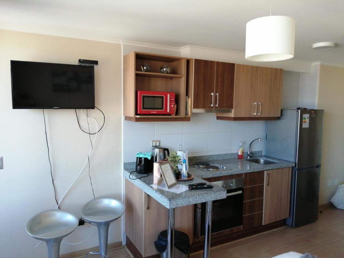 Depto Estudio 1811 Edificio Centro Blanco Con Estacionamiento Τεμούκο Εξωτερικό φωτογραφία