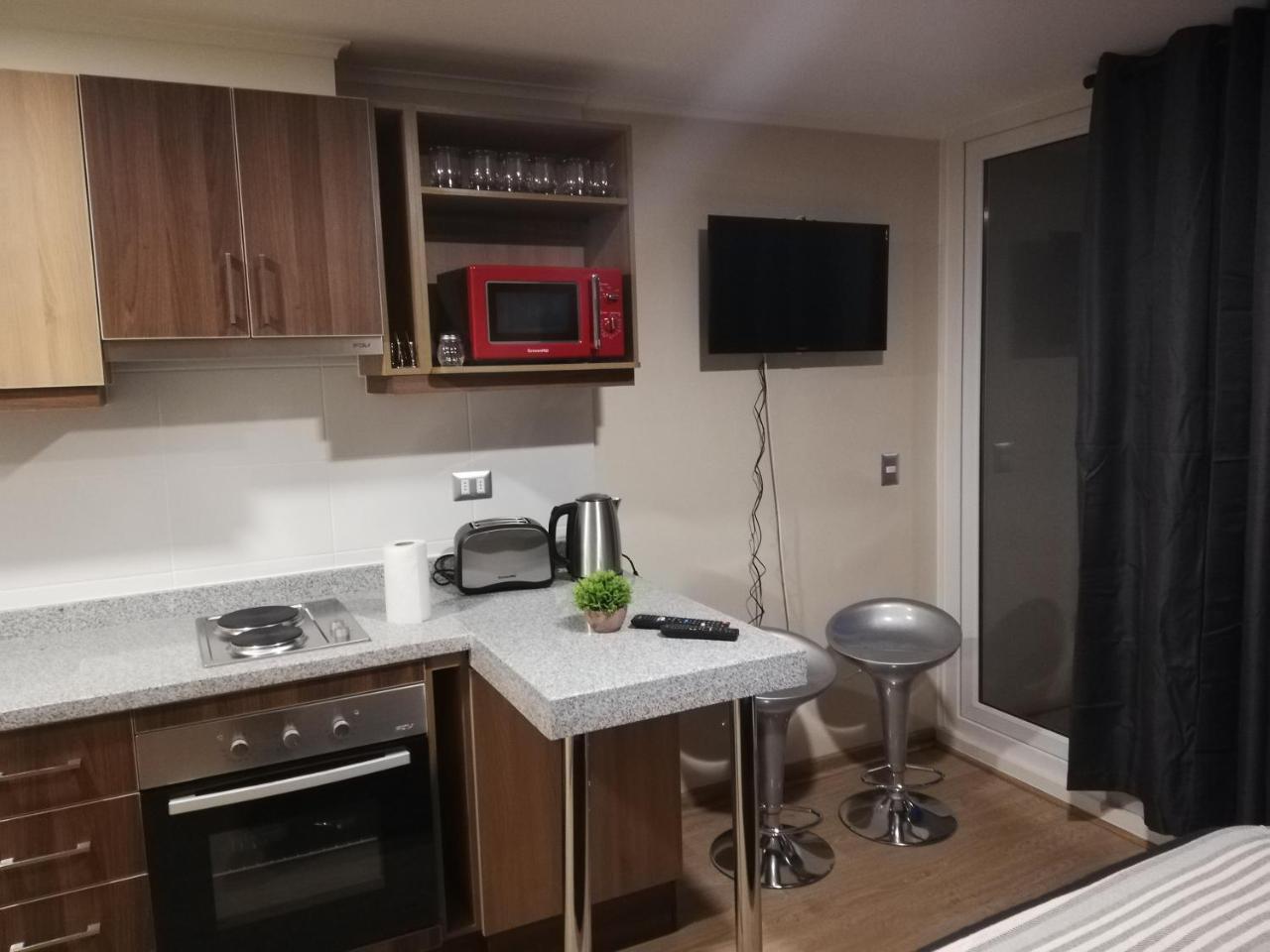 Depto Estudio 1811 Edificio Centro Blanco Con Estacionamiento Τεμούκο Εξωτερικό φωτογραφία